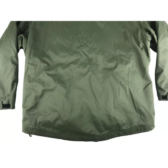 Nike Mens Green White Stripe Lined Collared Coat Windbreaker Jacket Size XL - Picture 13 of 13